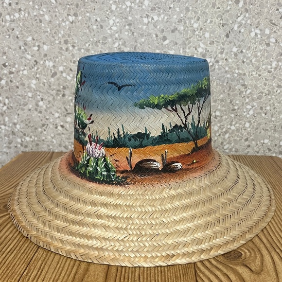 Multicolor Straw Hat - Picture 6 of 6